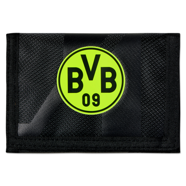 Borussia Dortmund BVB Geldbörse Neon Schwarz 10 x 14 cm